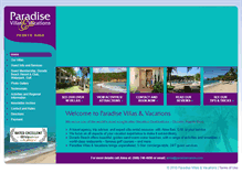 Tablet Screenshot of paradisevillapr.com